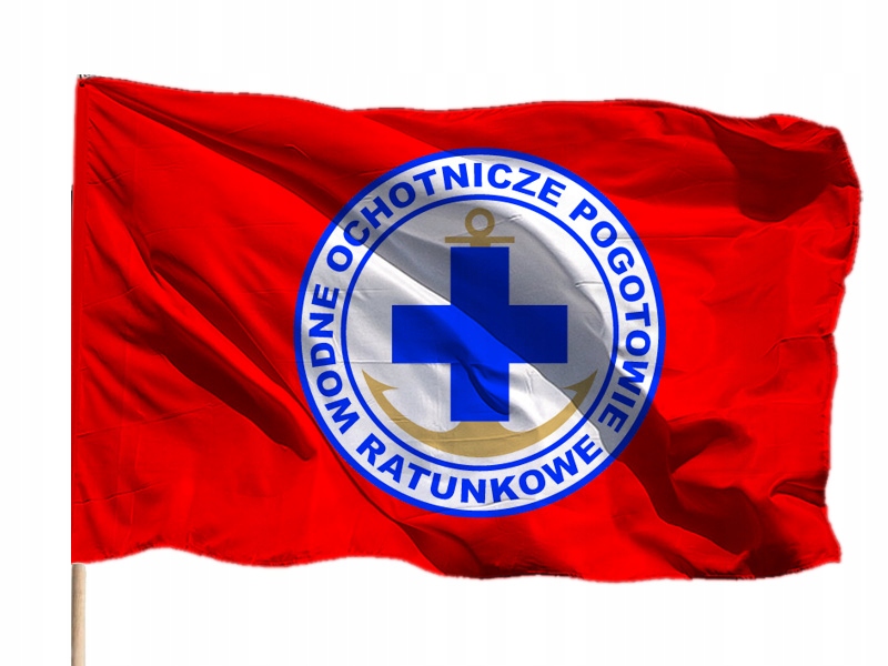 FLAGA WOPR RATOWNIK RATOWNIKA - 110x70 cm - TUNEL
