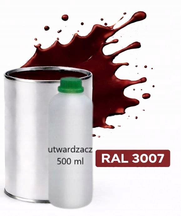 Ral 3007 Polyuretán Akryl 2:1 1 L Matný Lak Normálne Tužidlo 0,5 L