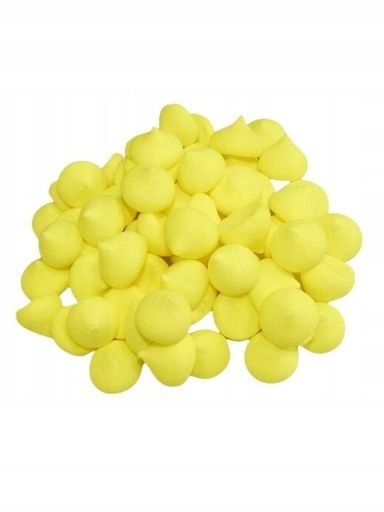 Levně udanewypieki Dekorace Posypka malé sněhové pusinky žluté 2 cm 50 g