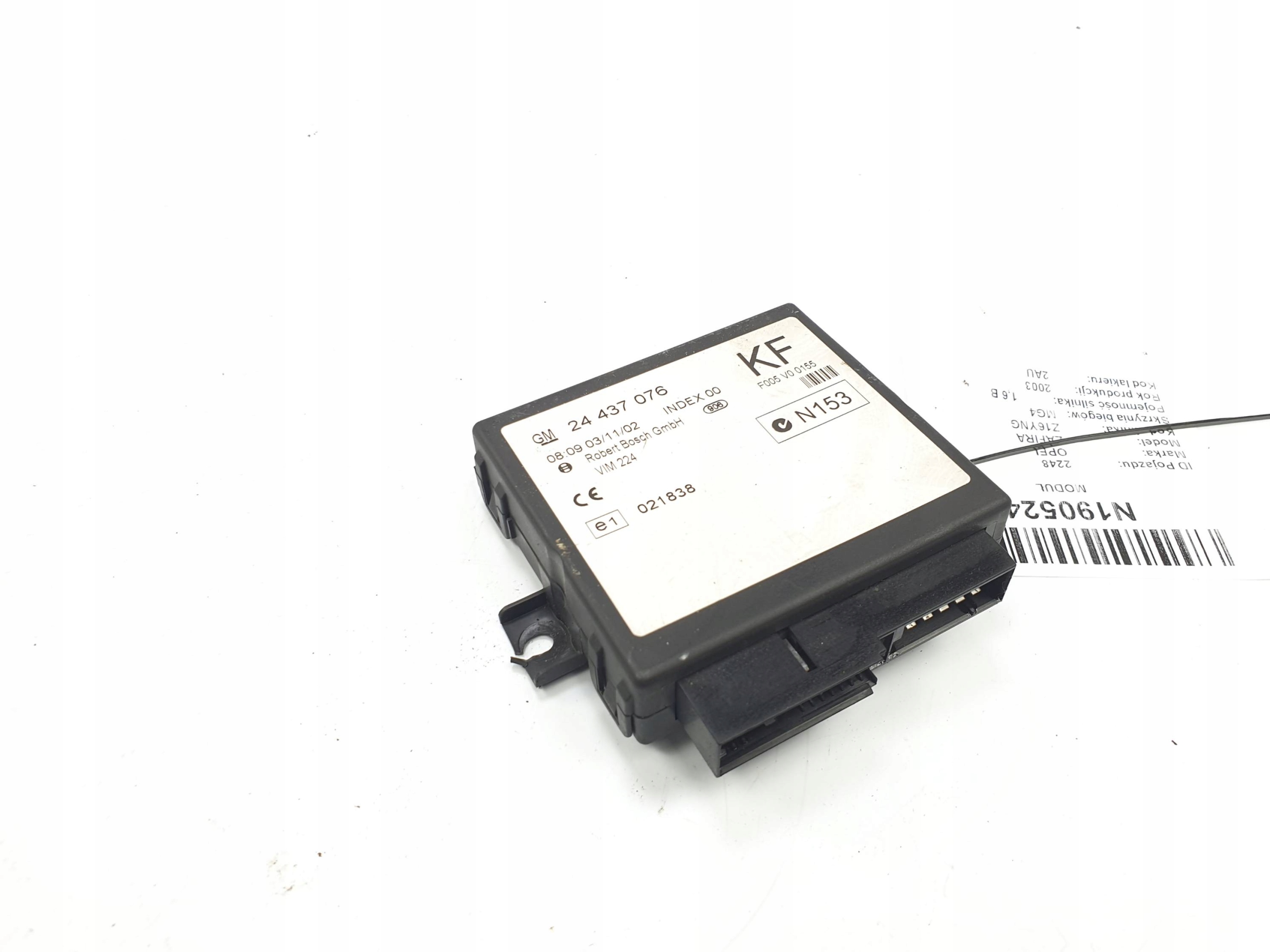 modulo 24437076 KOMFORTU OPEL ZAFIRA