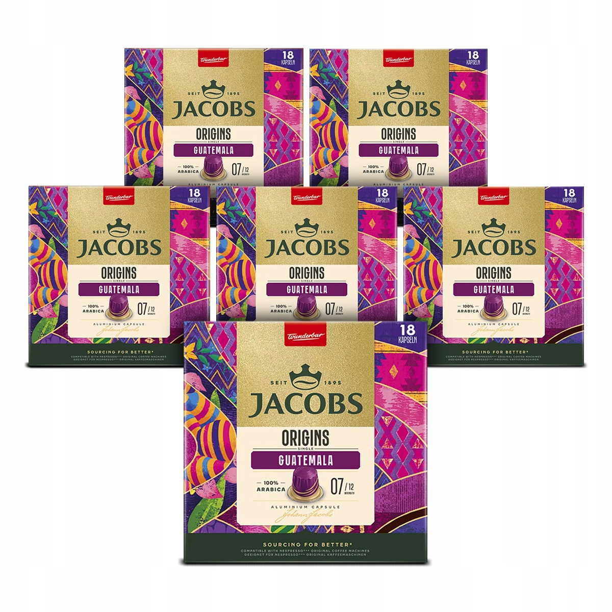 Kapsułki do Nespresso Jacobs Origins Guatemala 108 szt.