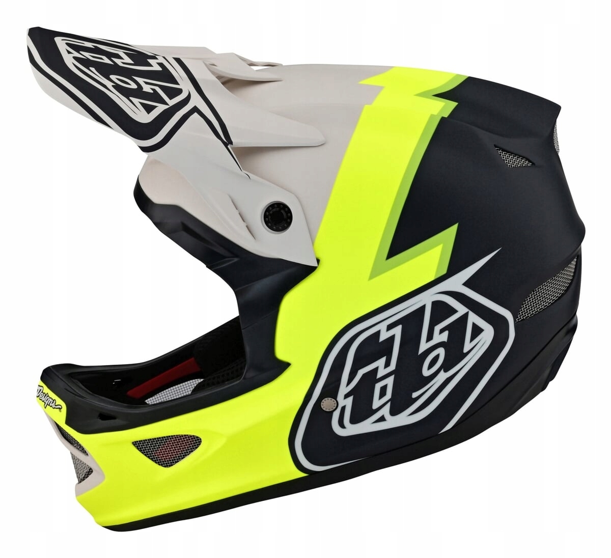 Kask Rowerowy FullFace Tld Troy Lee Designs D3 Mono Yellow-Black Rozmiar: S