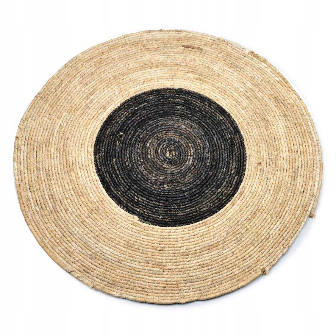 

Okrągła mata jutowa podkładka do kuchni 80 cm boho