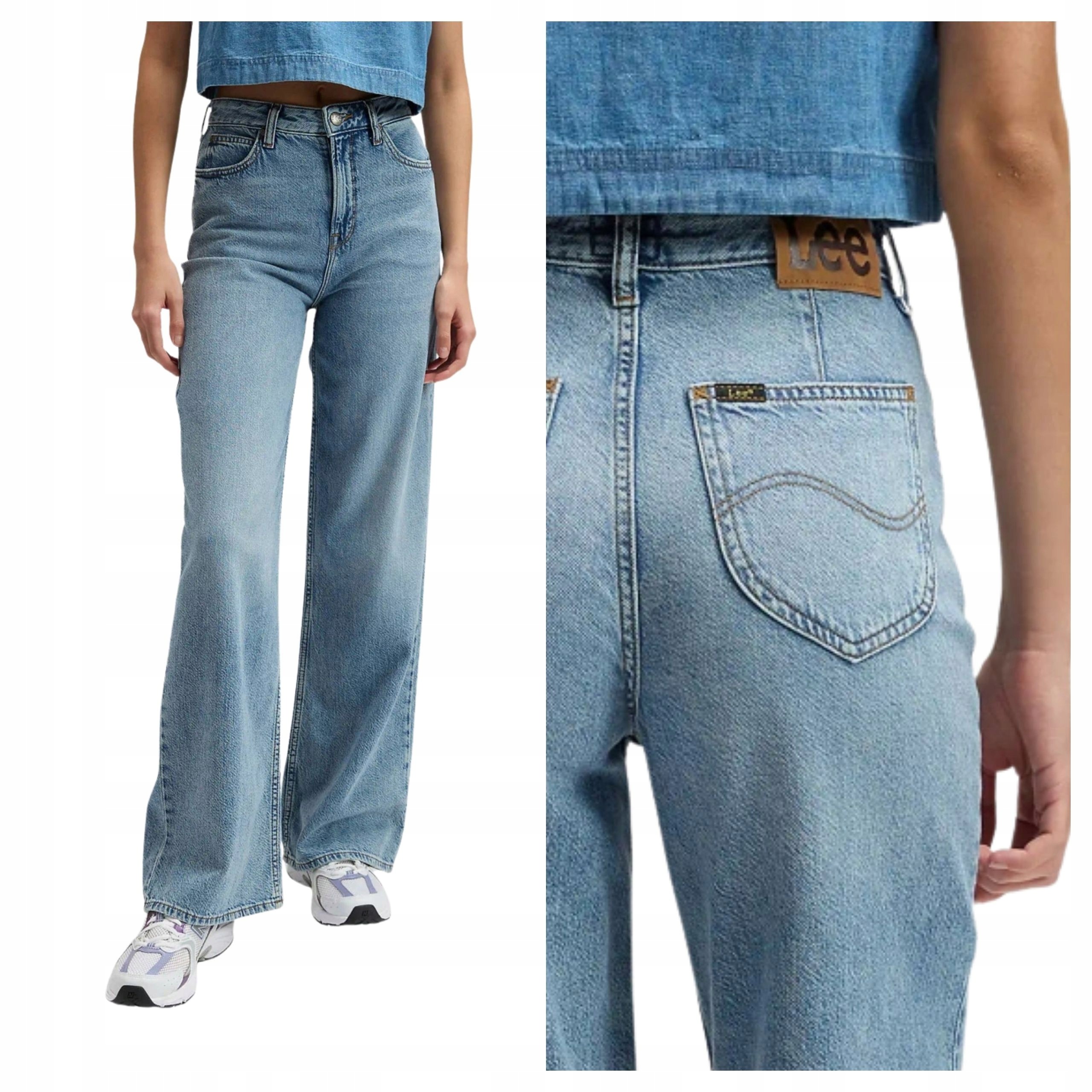Dámské džíny Lee Stella Loose Fit modré W26 L31