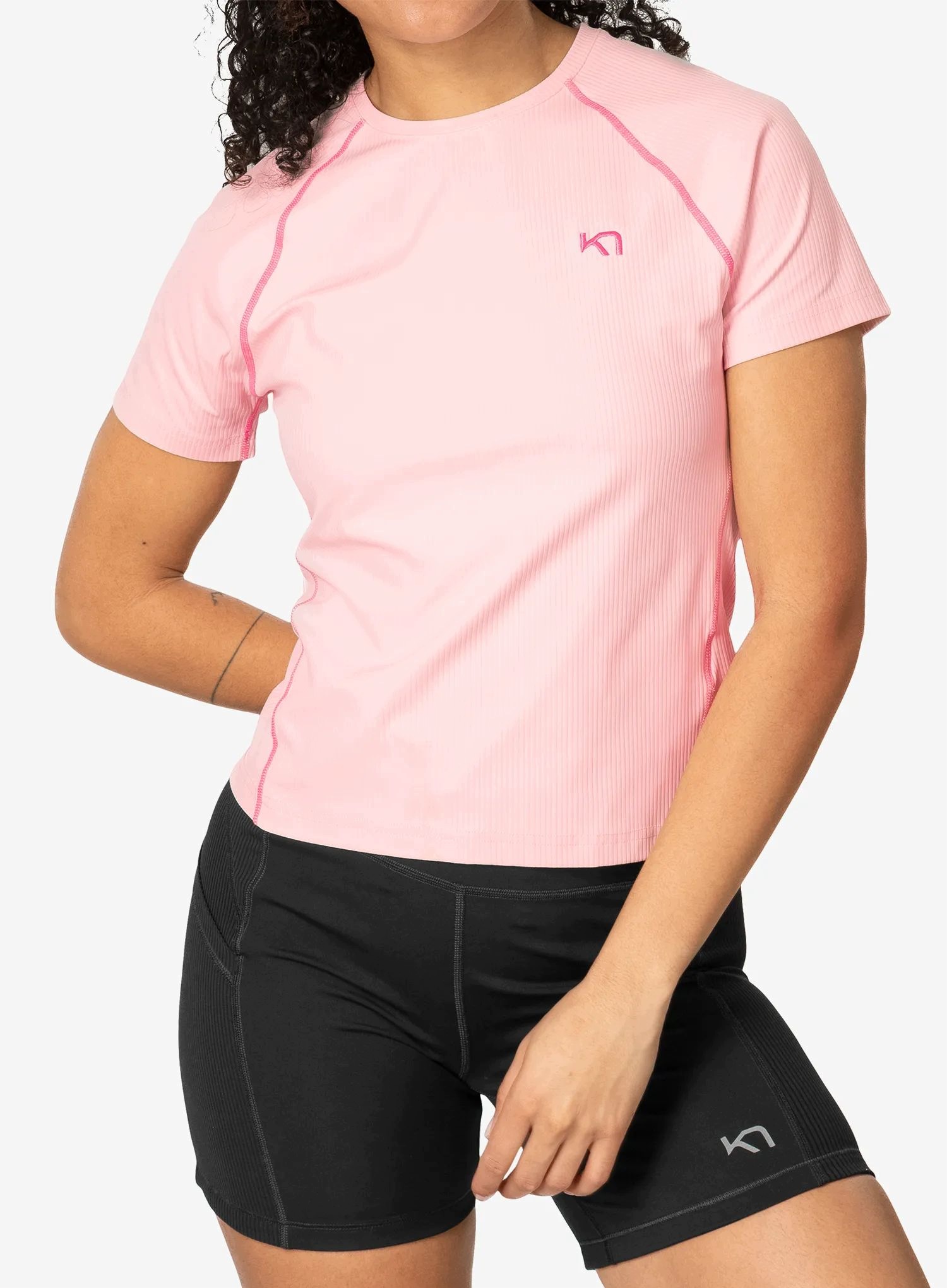Dámské tréninkové tričko Kari Traa Linnea Tee cotton candy L