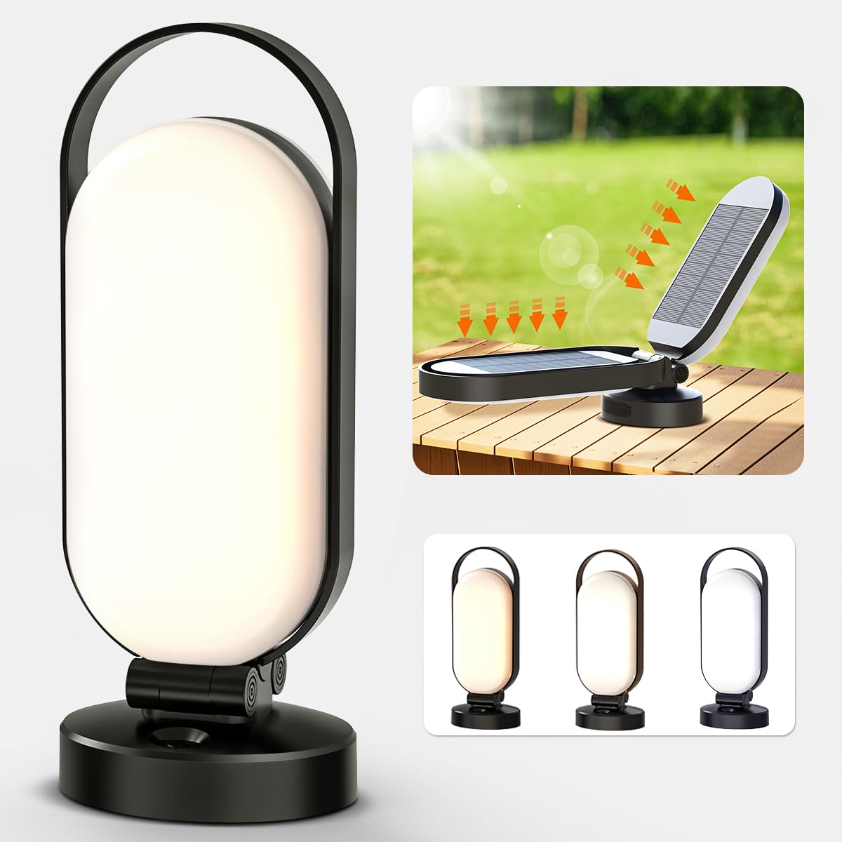 Bravzurg Led Kempingová Lampa Solární 5000mAh Vodotěsná