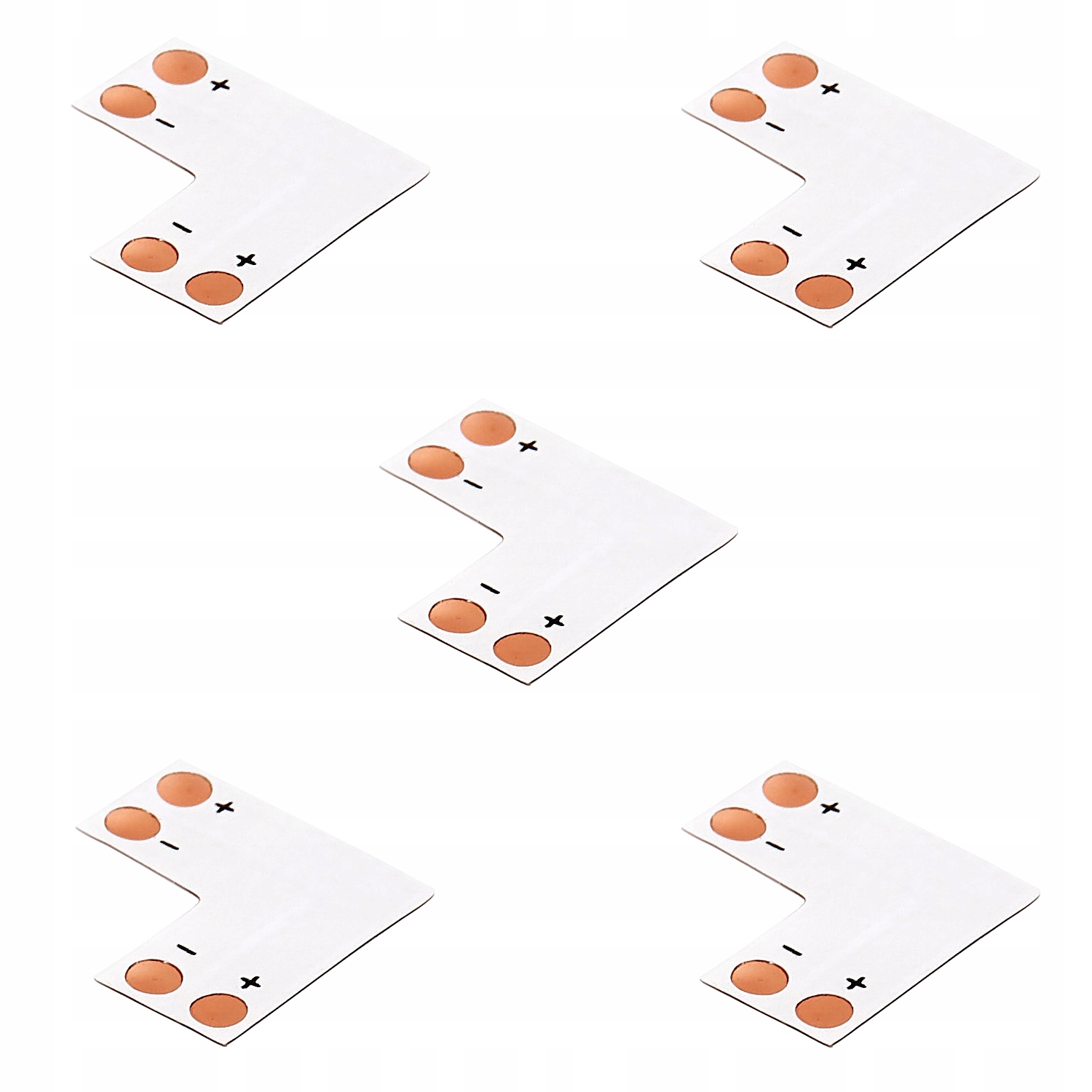 KOMPLET ZŁĄCZKA CN-12: TAŚMA LED 8MM L 5 Szt