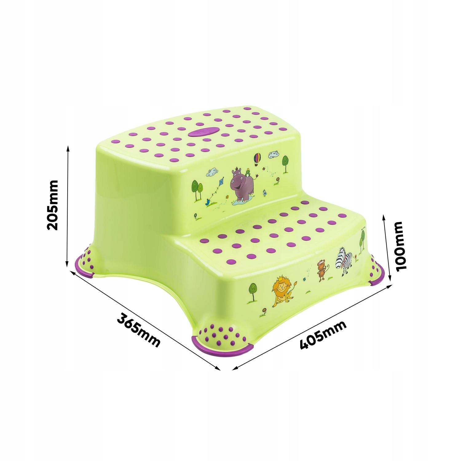 podest dziecięcy dwustopniowy HIPPO IGOR z funkcją antypoślizgową Wyrób medyczny nie