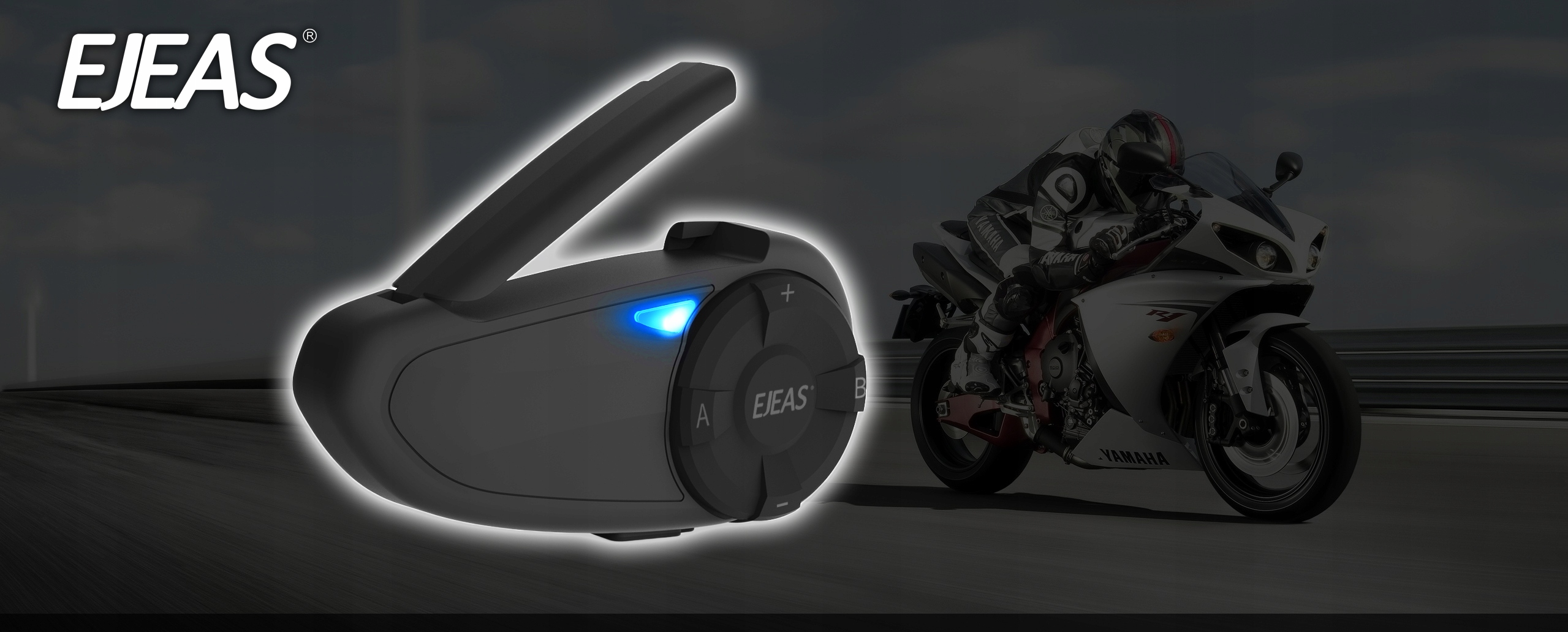 Interkom Intercom motocyklowy EJEAS Q7 RADIO FM Base Unit Mount fastened