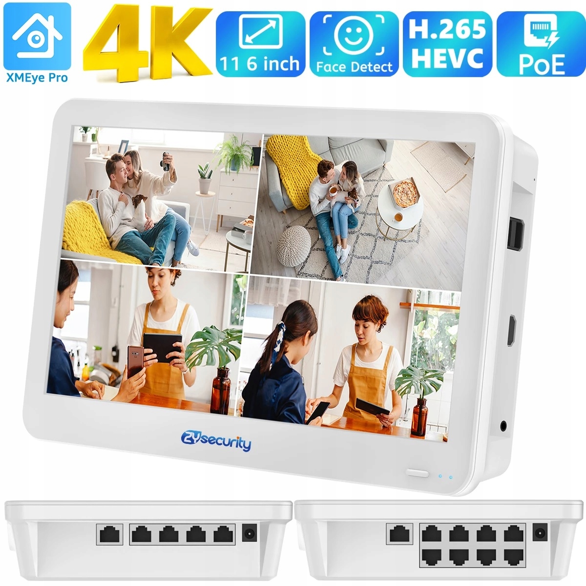 Kamera IP Dahua IPC-HDW3841EM-S-0280B/NVR4108-8P-4KS2/L