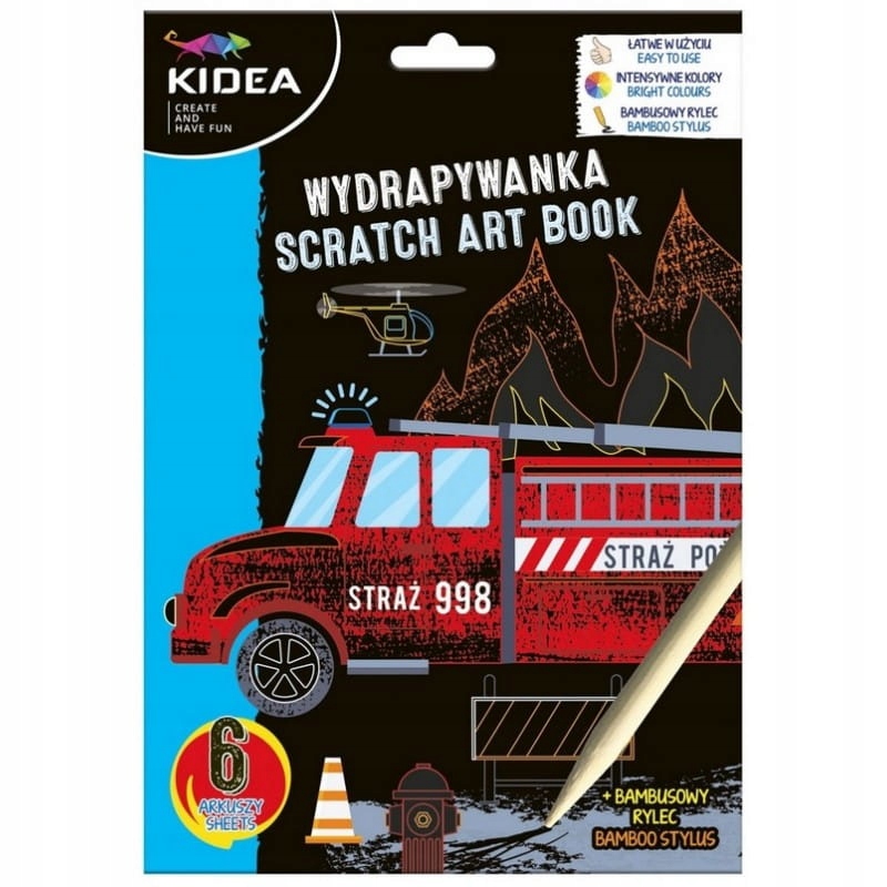 

Wydrapywanka Pojazdy Kidea 6 Arkuszy +rysik