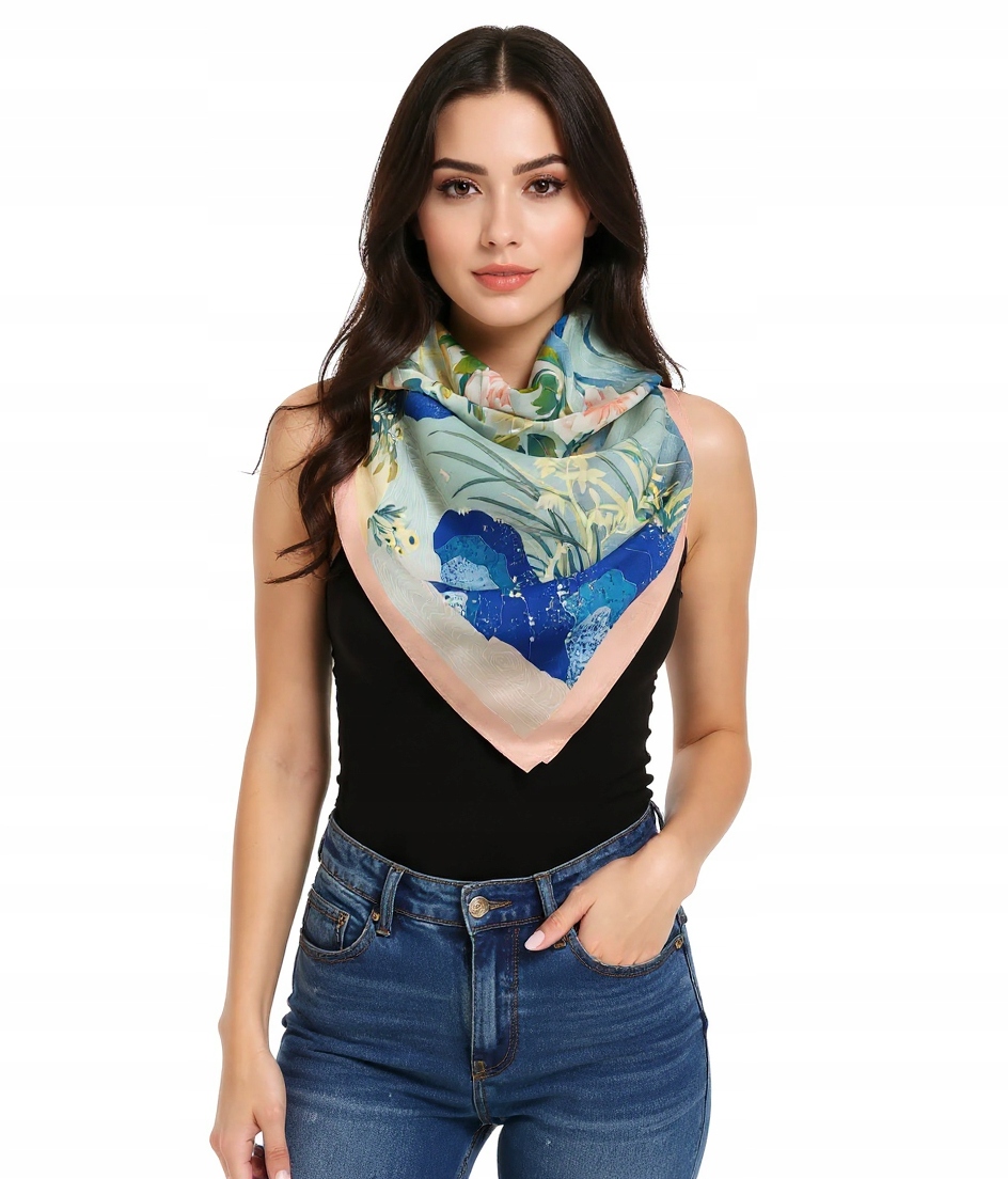 Hedvábný Šátek 100% Přírodní Hedvábí Morušová Značka Kvalita