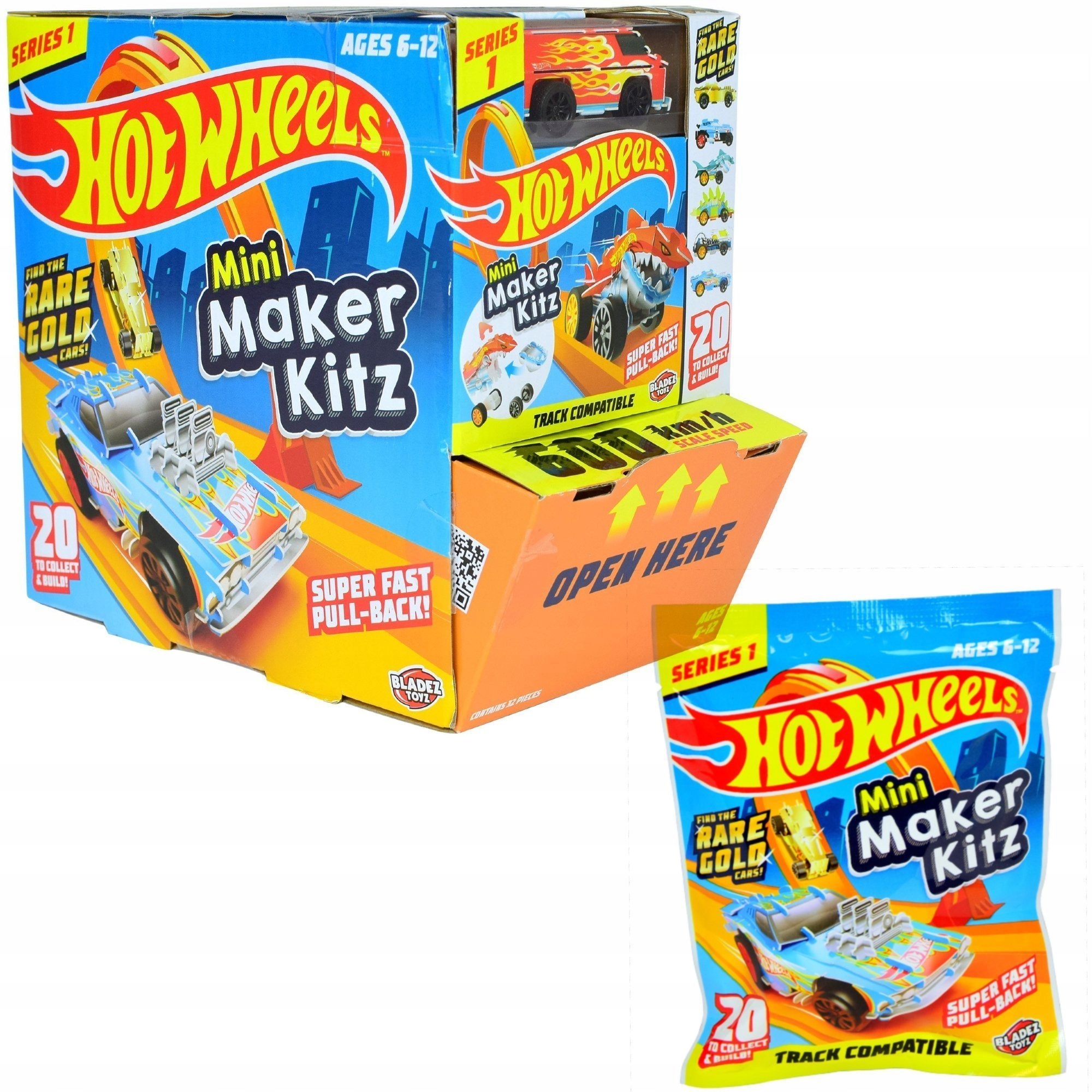 

Hot Wheels Maker Kitz Składane Autka Saszetka