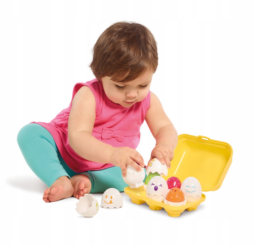 TOMY PISZCZĄCE JAJECZKA 6 jajek w pojemniku do sortowania 501T814 Kod producenta 508558