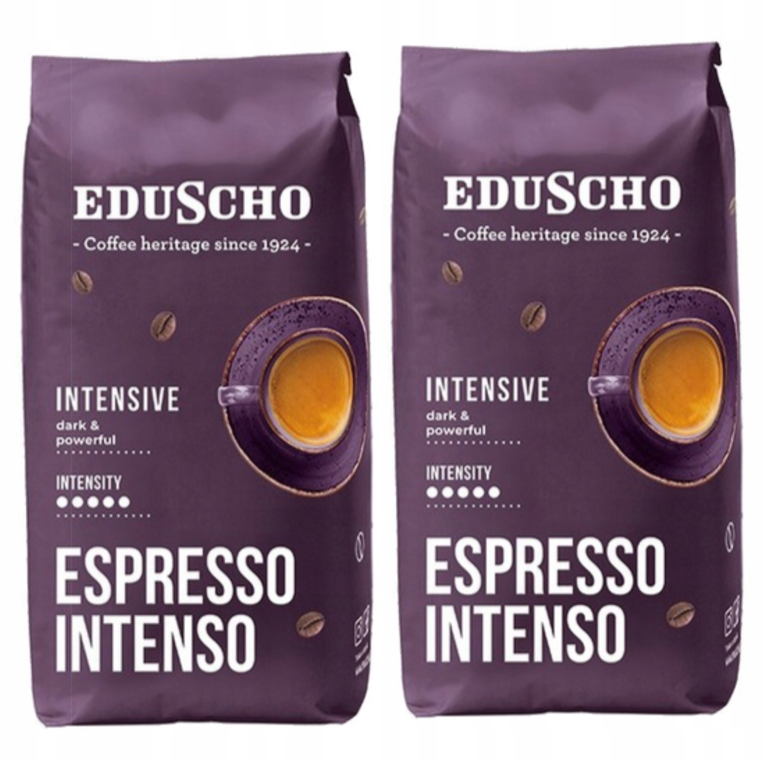 Levně Eduscho Espresso Intenso Káva Zrnková Robusta 1kg x2