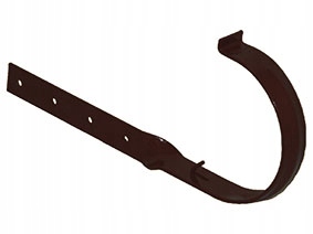 UCHWYT RYNNY STAL Skręcony Ø100 BRĄZ Rynna Kanion