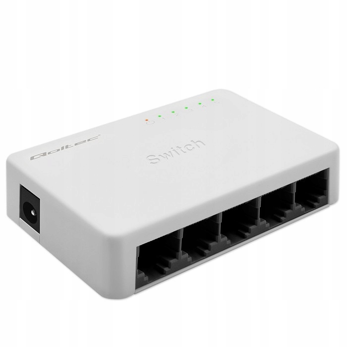 Switch przełącznik sieciowy 5 x port RJ45 100Mbps Fast Ethernet| Lan