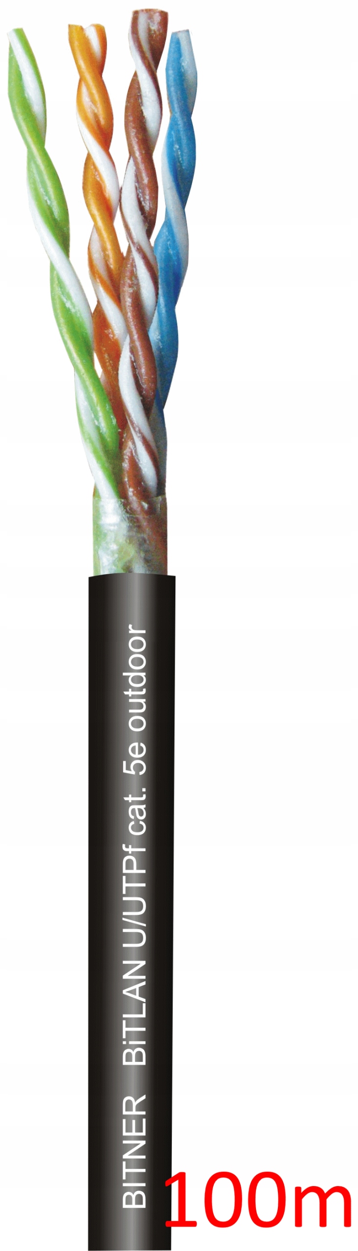 Kabel żelowany, ziemny UTPf Bitner 8x0,5 100m