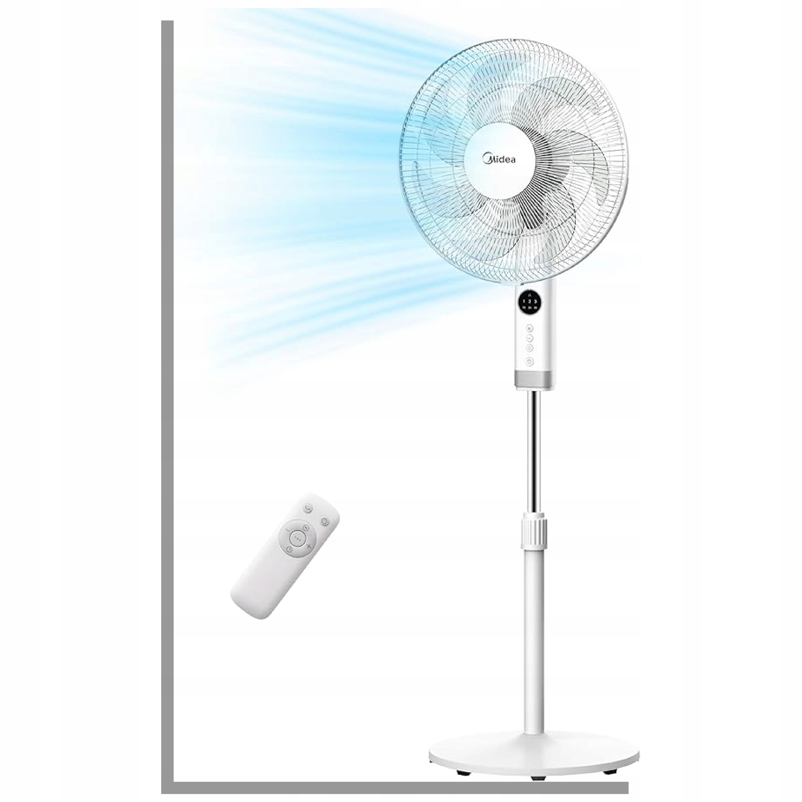 Podlahový Ventilátor Midea MFS400R0APW 50W Tichý S Led Displejom