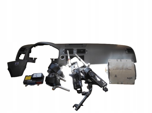 VOLVO V50 04- DESKA KONSOLA PODUSZKI PASY MODUŁ 8697679