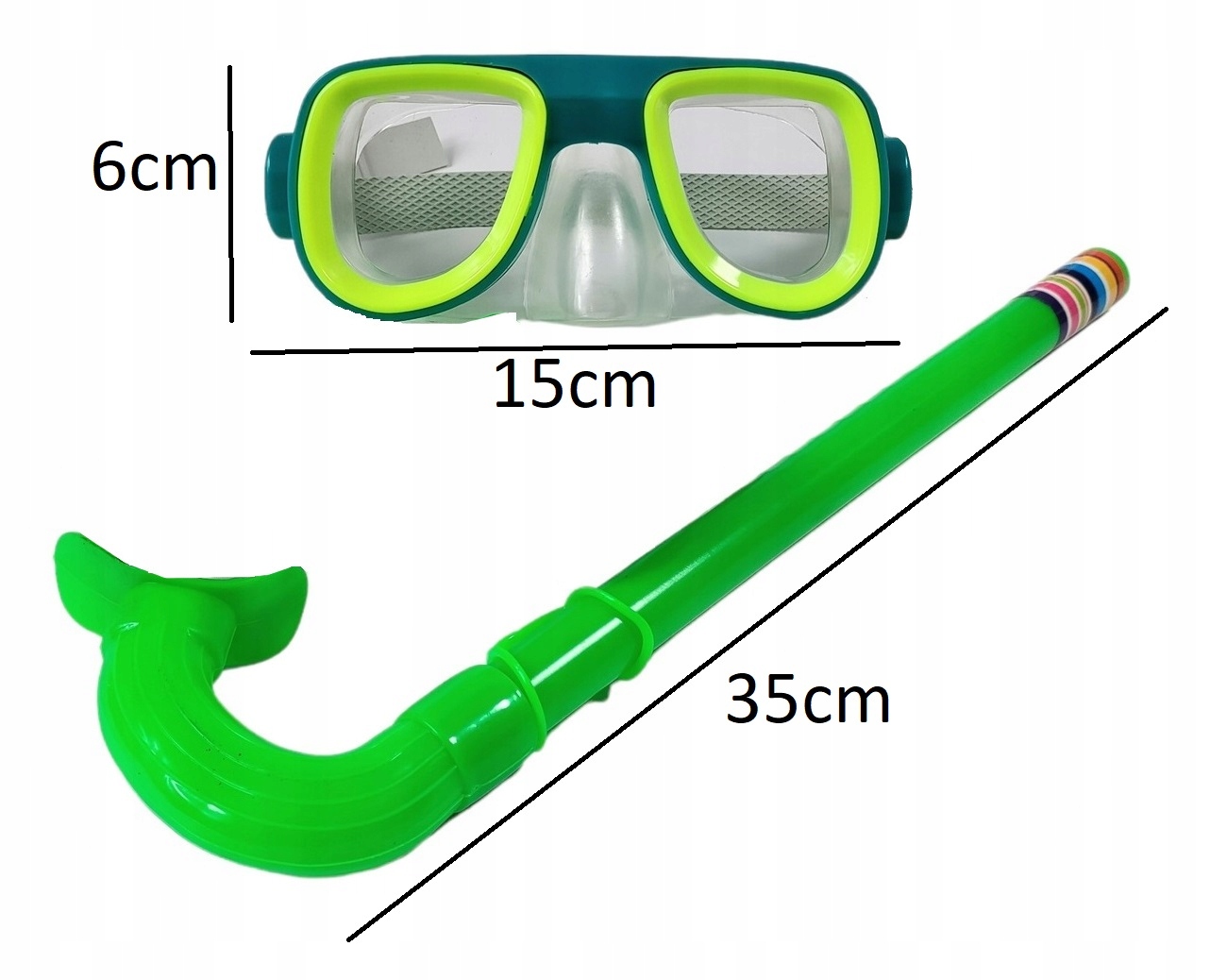 ZESTAW DO NURKOWANIA DLA DZIECI MASKA RURKA GOGLE Marka inna