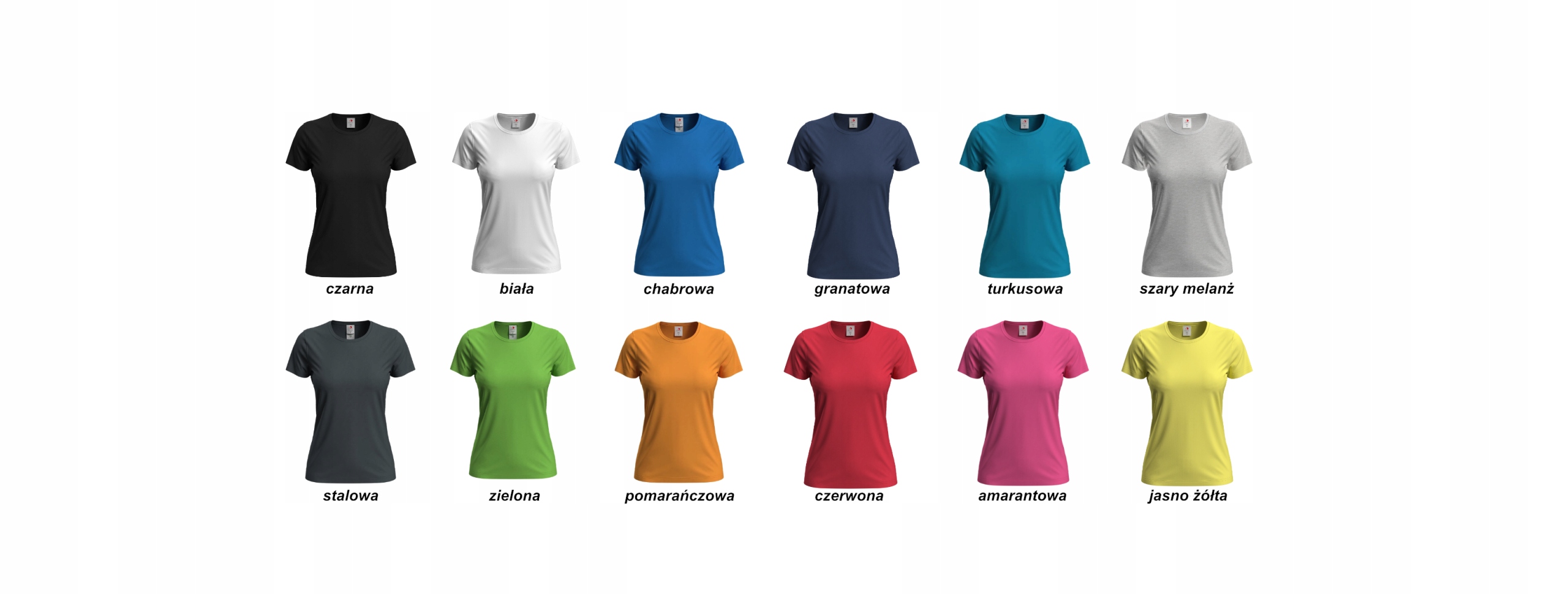 DAMSKA KOSZULKA T-SHIRT Z WŁASNYM NADRUKIEM LOGO NAPIS DUŻY PRZÓD I TYŁ M Rozmiar M