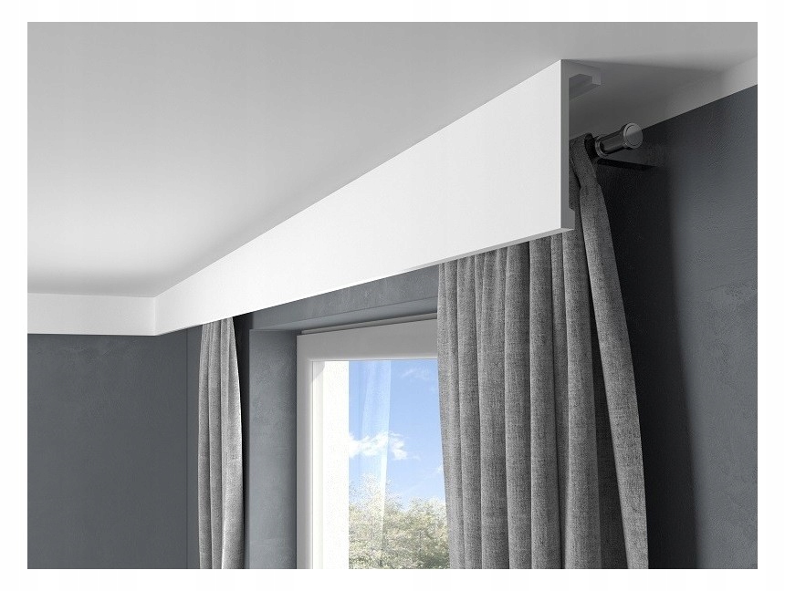 MARDOM DECOR LISTWA KARNISZOWA LED QL036 H-14.8cm DŁUGOŚĆ 2.4m Długość 2.4 m