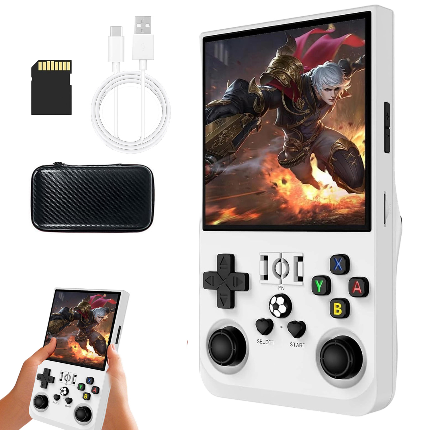 Przenośny Mobilna Konsola Do Gier Retro Podwójne Joysticki 3D Z Kabel Usb