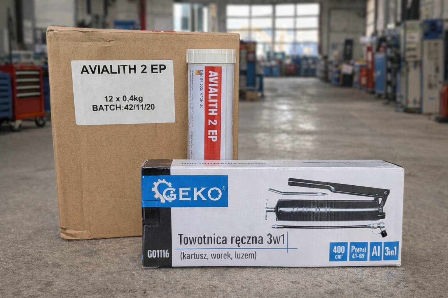 Ložiskové mazivo Avia Avialith Ep 2 12 x 400 g, kartuše ručná voskovka Geko