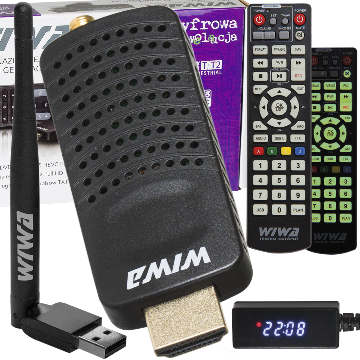 

Tuner Dekoder Tv Naziemnej Hevc DVB-T2+ANTENA Wifi