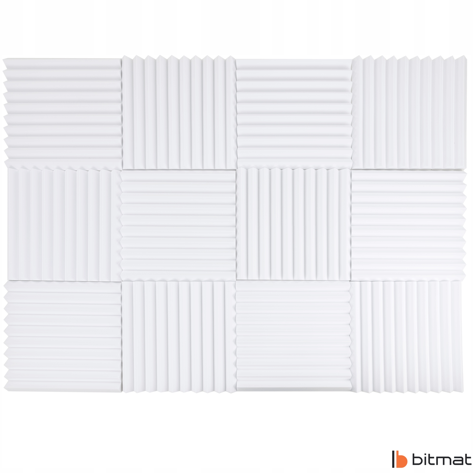 Pianka akustyczna wygłuszająca BASOTECT klin biały dekoracja na ścianę 5cm Marka Bitmat