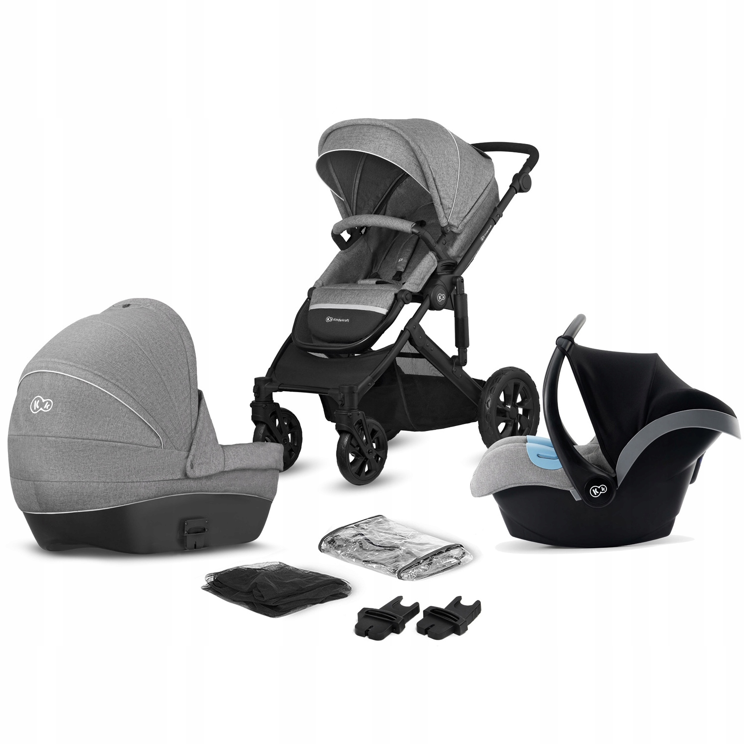 Wózek dzieciecy Kinderkraft P-LITE 3w1