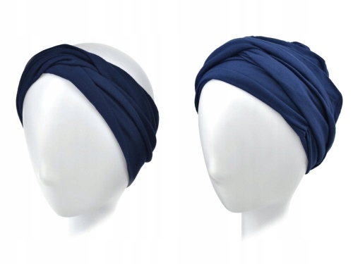 Turban po chemioterapii LUNA BM20, skład bambus i elastan, turban z opaską