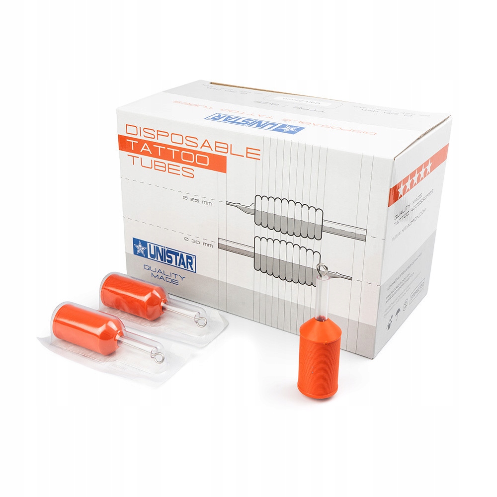 Unistar Trubky pro cartridgy 25 mm Box (30 ks)