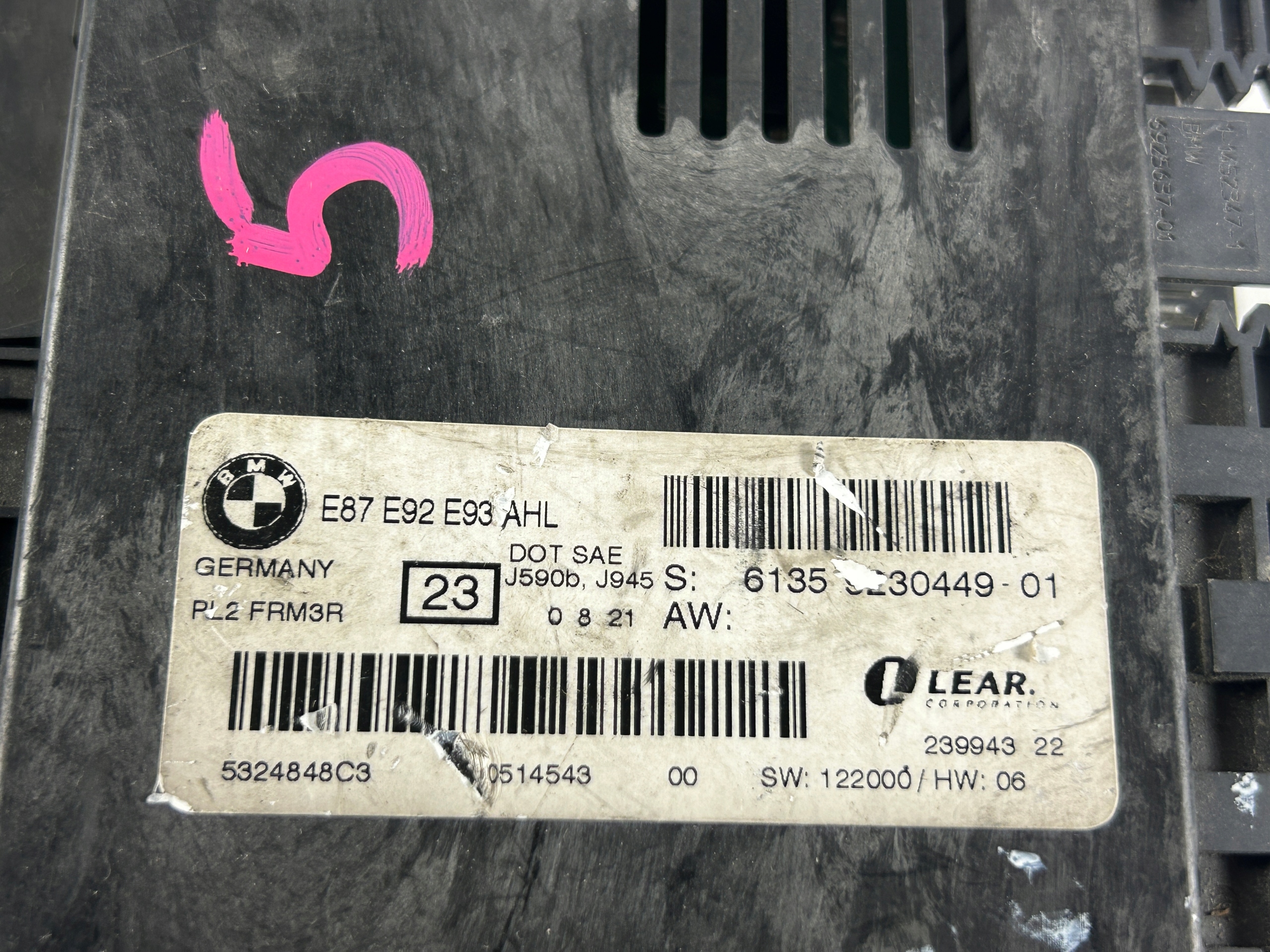 MODUŁ ŚWIATEŁ AHL BMW E87 E92 E93 9230449 Producent części BMW OE