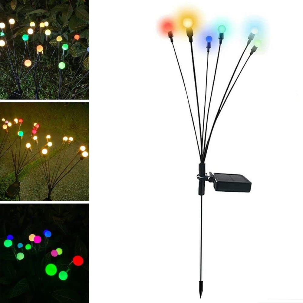 Solární Lampa Led Swing Zahradní Kuličky