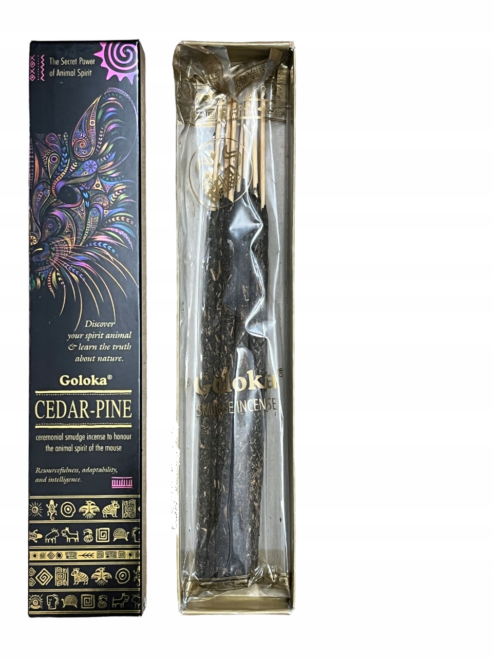 INDYJSKIE KADZIDEŁKA ORGANICZNE GOLOKA CEDAR-PINE 8 szt CEDR-SOSNA KADZIDŁA