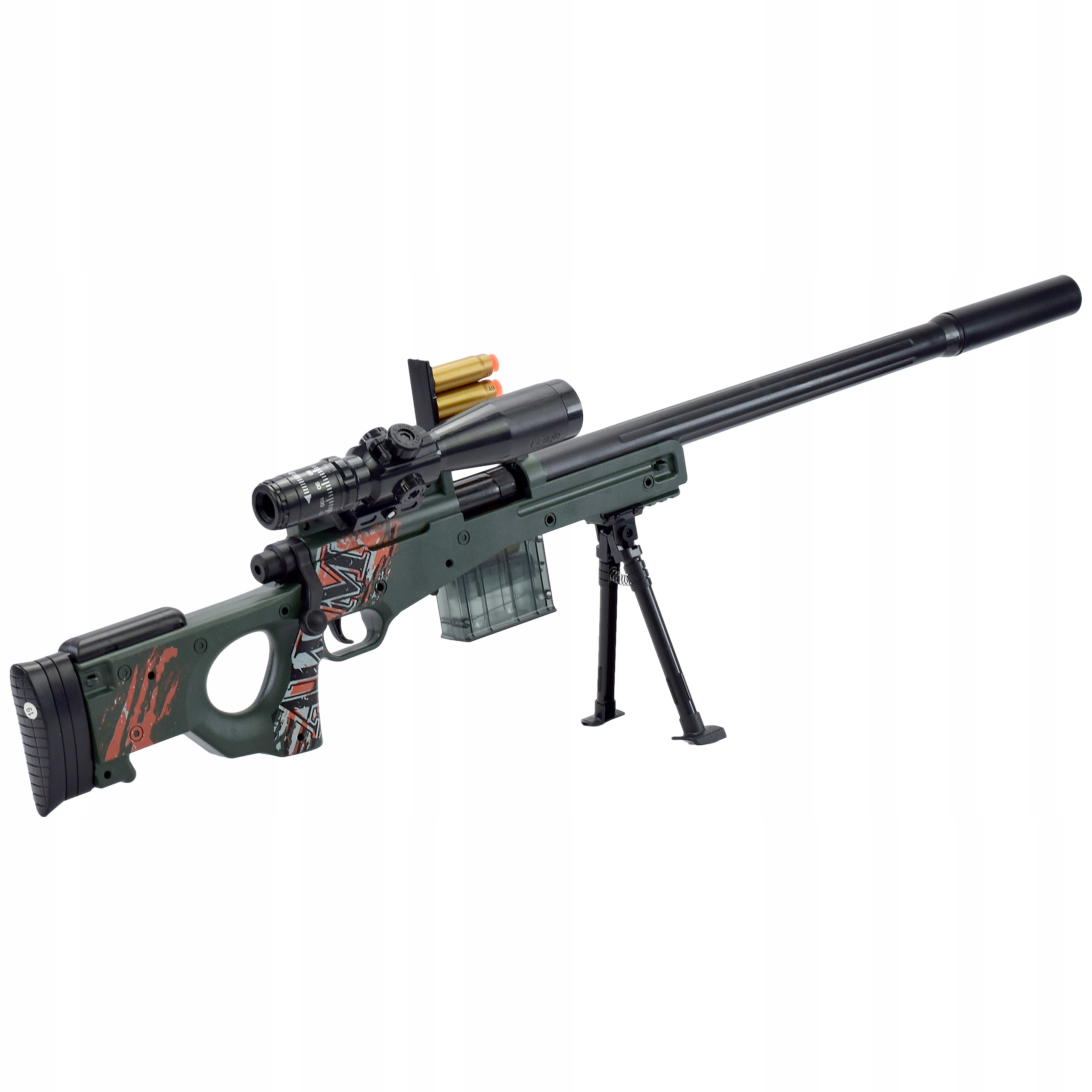 KARABIN PISTOLET SNAJPERKA SNAJPER STRZAŁKI ŁUSKI Płeć chłopcy dziewczynki