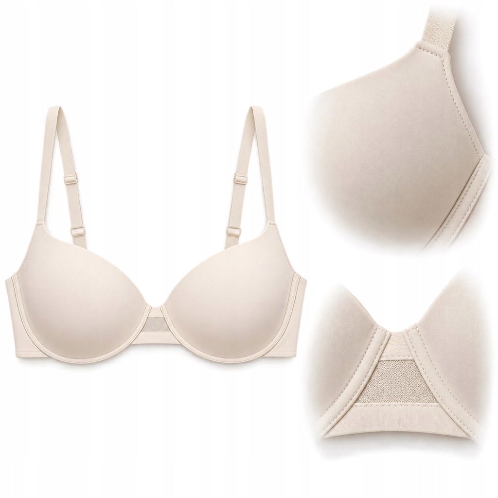Push-up podprsenka s kosticemi Henderson Necio2 43369 ecru 85B Anrr
