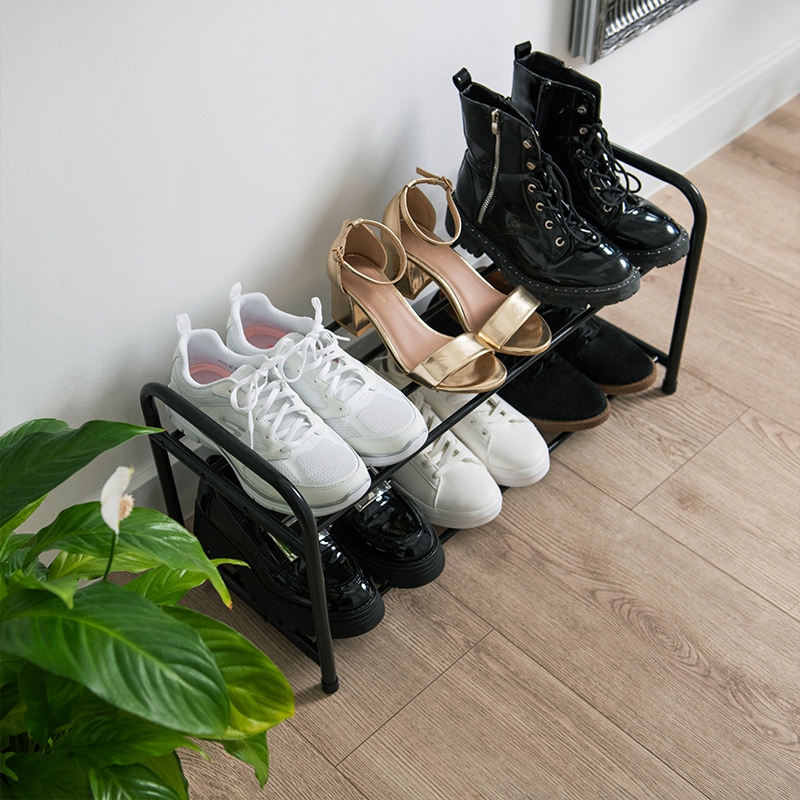 SZAFKA NA BUTY PÓŁKA REGAŁ STOJAK OBUWIE CZARNA SOLIDNA ORGANIZER STOJAK Waga produktu z opakowaniem jednostkowym 1 kg