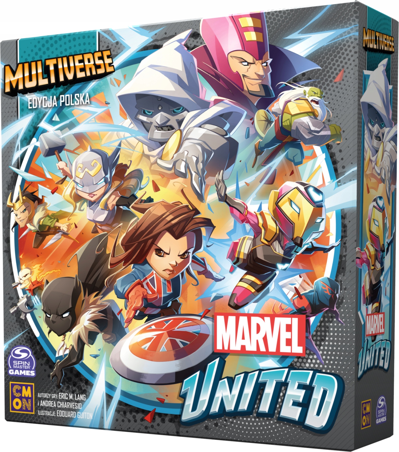 Gra planszowa Marvel United Multiverse fantasy Superbohater kooperacja 14