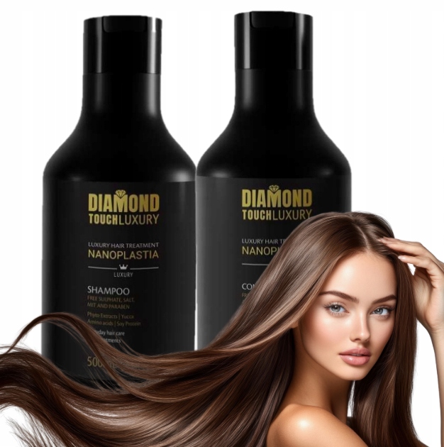 Zestaw po zabiegu nanoplastii szampon i odżywka 2x300ml Diamond Touch