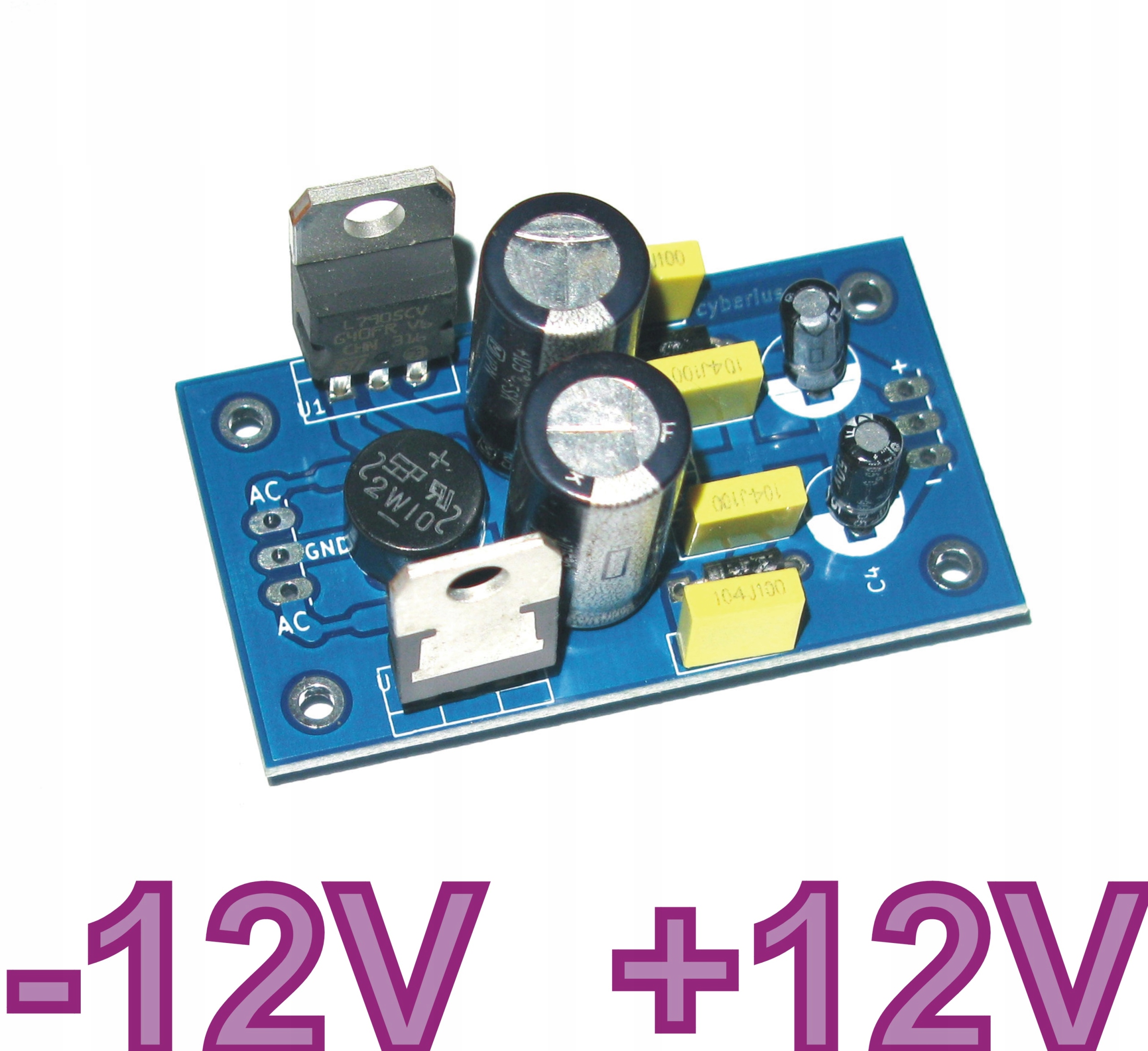 

Zasilacz Symetryczny dwa napięcia Diy, -12V i +12V