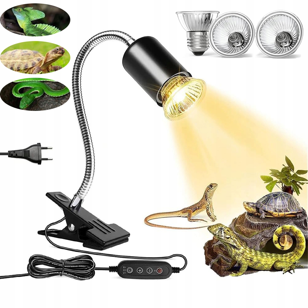 Topná Lampa Želva Topná Lampa Pro Plazy 50 W