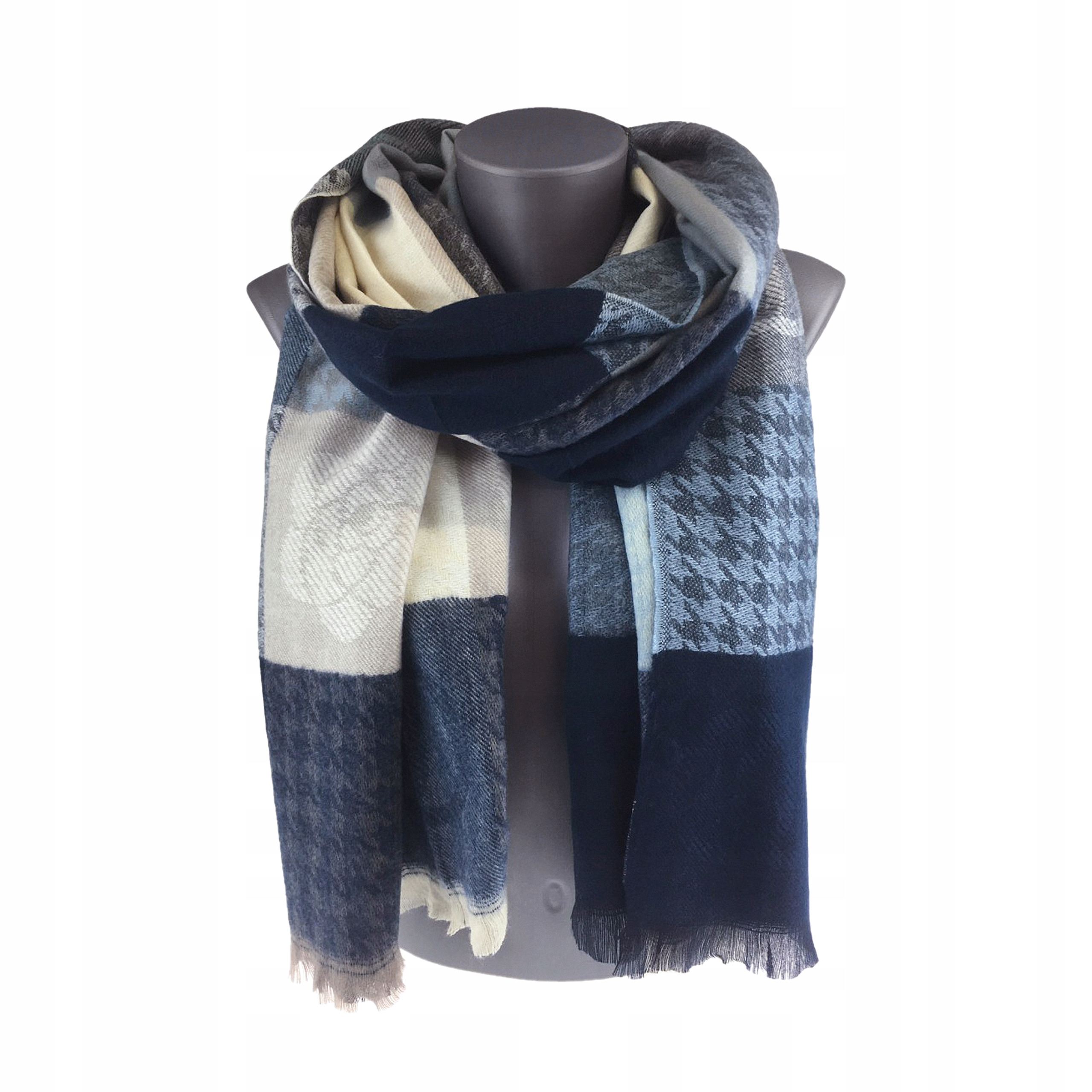 

Chusta Szal Narzutka Krata Bawełna Wiskoza 27#