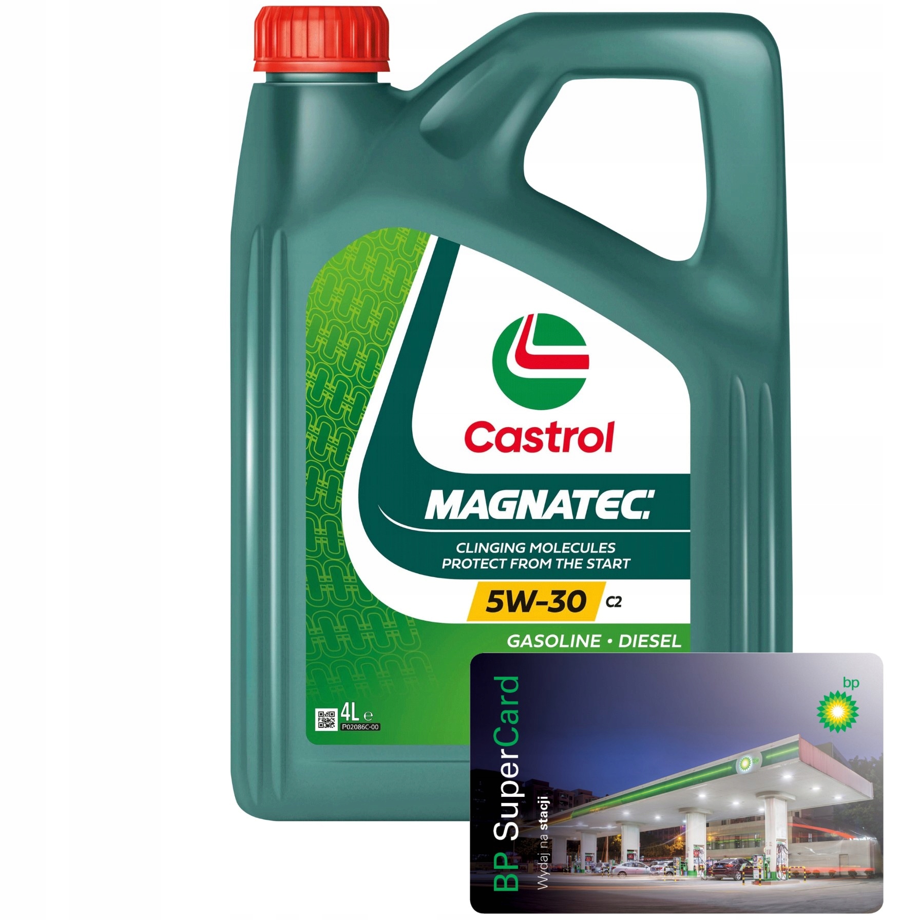Castrol Magnatec Olej Silnikowy S/s 5W-30 C2 4L Karta Paliwowa Bp
