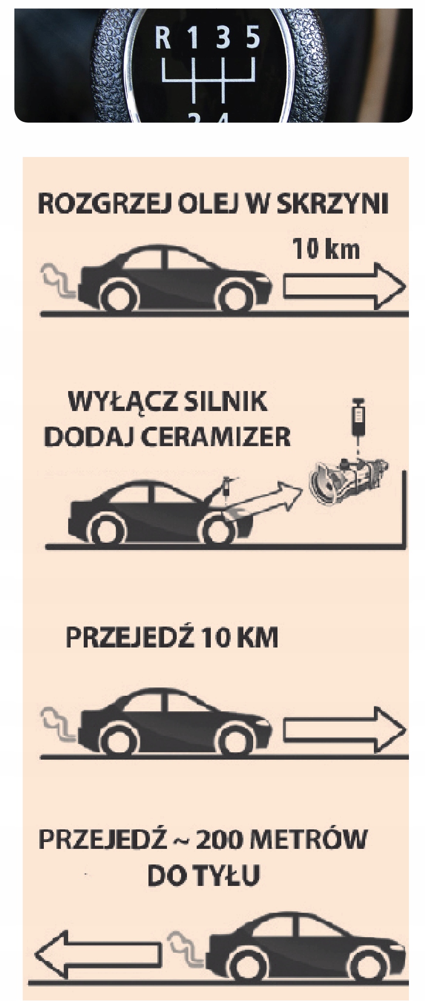 CERAMIZER CB MANUALNE SKRZYNIE BIEGÓW I MOSTY (CB) Rodzaj dodatki do oleju przekładniowego