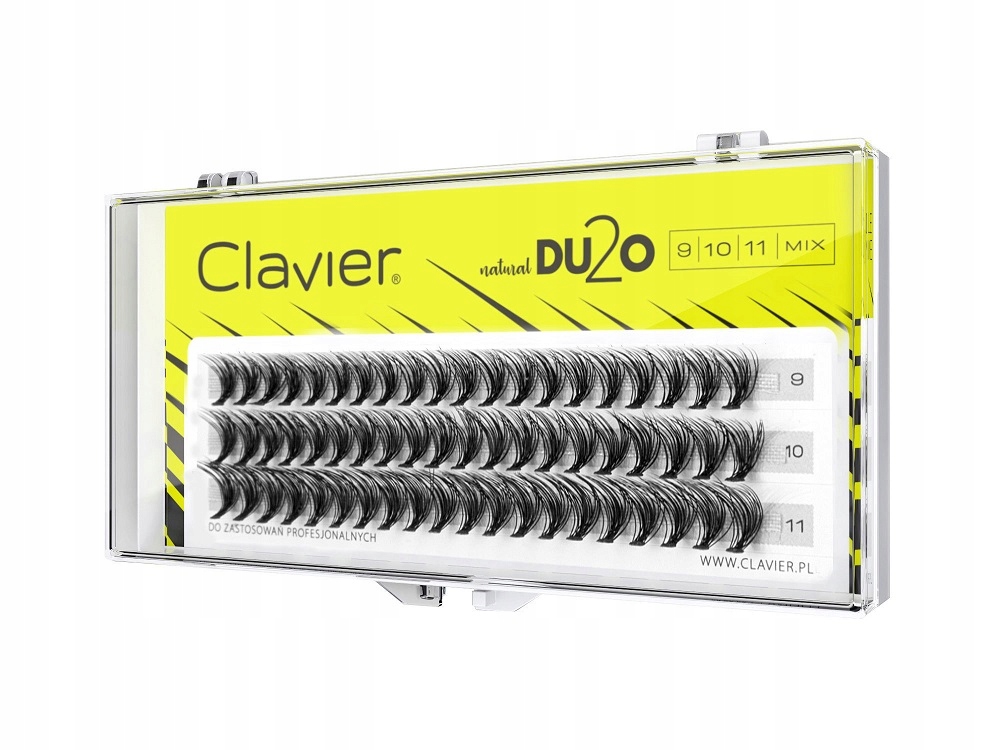 

Clavier DU2O Double kępki rzęs 9mm-10mm-11mm