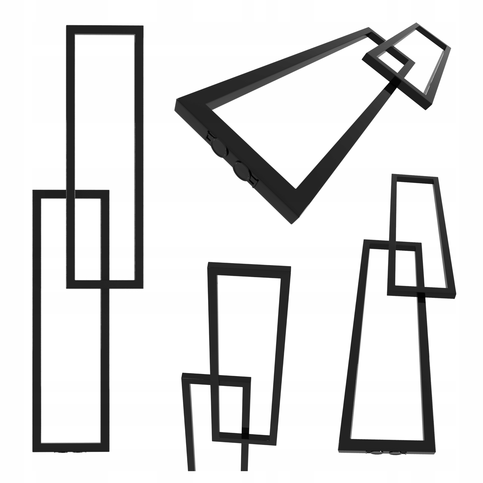 Dekorativní radiátor Torres 146X37 Černý Lesk