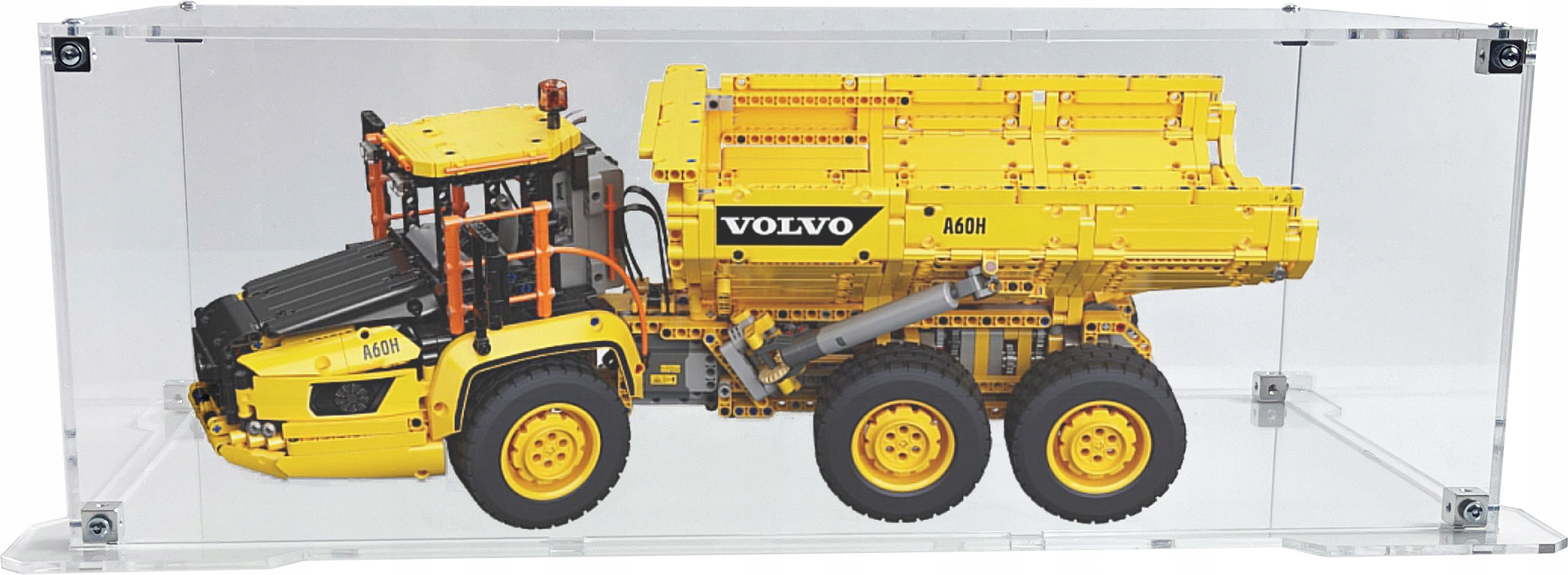 Vitrína s podstavcem pro stavebnici Lego 42114 Kloubový vozík Volvo 6x6